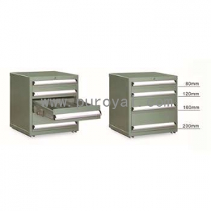 双轨工具柜580×525×665mm(四个抽屉) 绿色，FC-665N