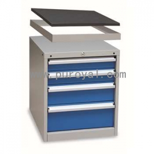 工具柜565×580×650mm(4抽屉带顶框50mm高)，XB55AN-4SG