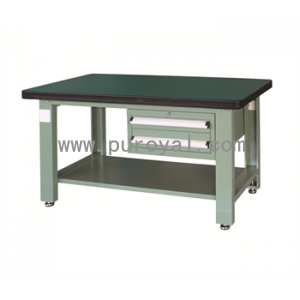 重型工作台带双吊抽/底部搁板(50mm复合台面)，SFH-1820D