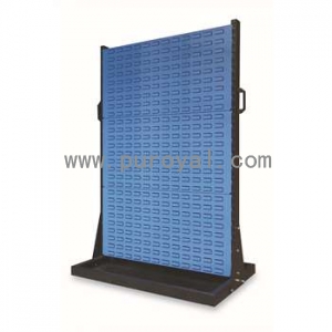 固定型双面物料架960×630×1450mm(2方孔4百叶)，KR-2324