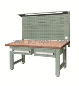 重型工作台带双吊抽和挂板(榉木台面),XFJ-1811G11