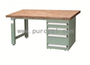 重型工作台带四抽底柜(榉木台面),XFJ-1504