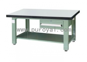 重型工作台带单抽/底部搁板(防火板台面),XFK-1810D